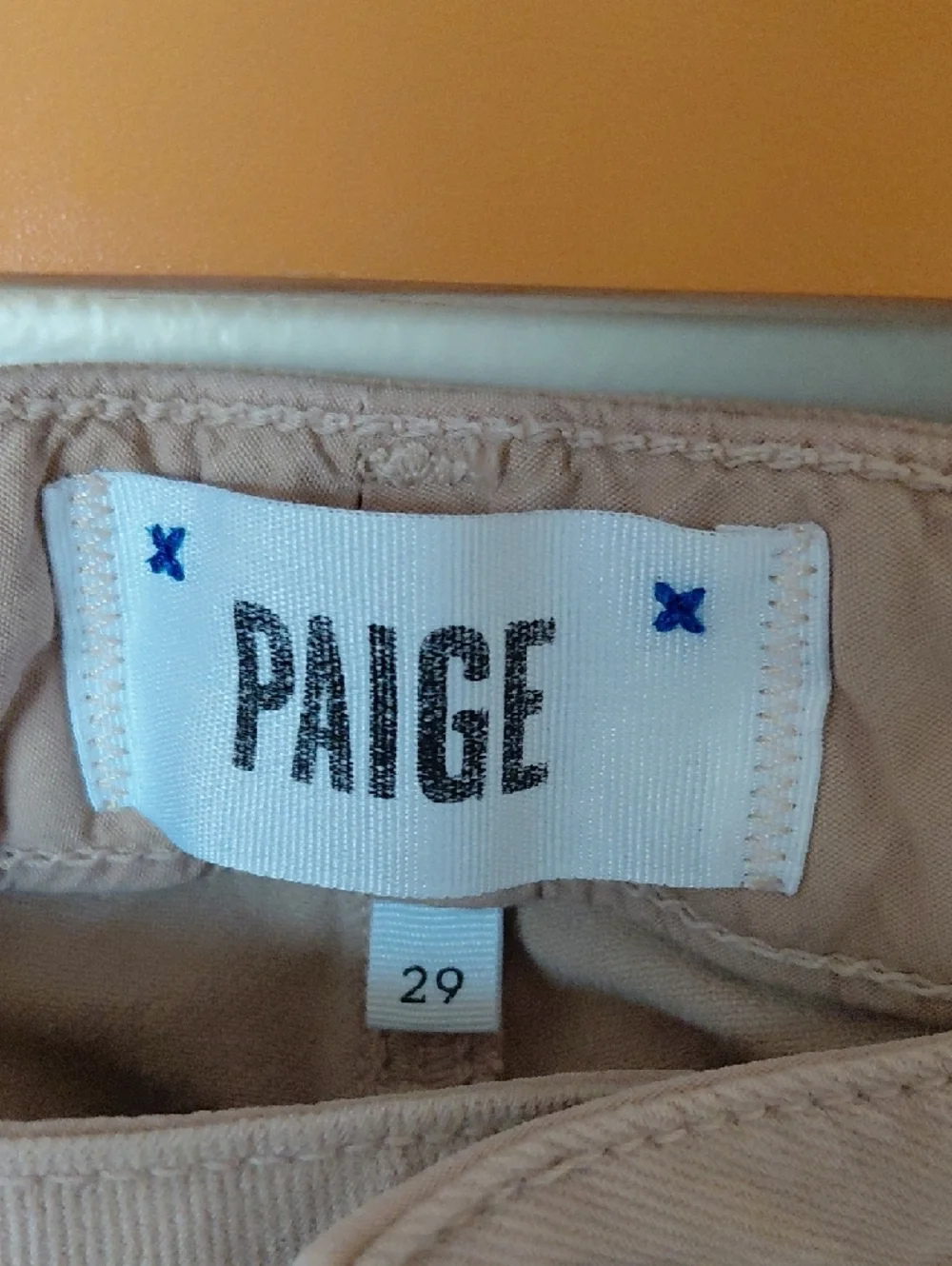 🔴 PAIGE Women's Skinny Jeans in Light Beige - Picture 2 of 8